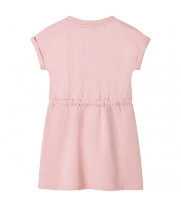 Kids' Dress with Drawstring Light Pink 140