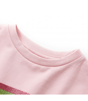 Kids' Dress with Drawstring Light Pink 140