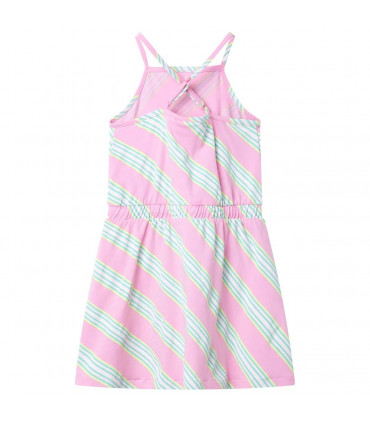 Kids' Dress with Drawstring Sleeveless Pink 92