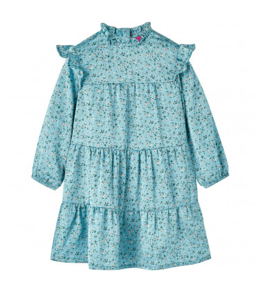 Kids' Dress with Long Sleeves Blue 92