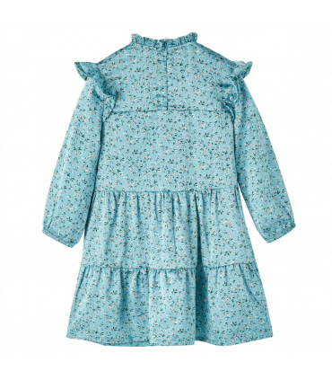 Kids' Dress with Long Sleeves Blue 92