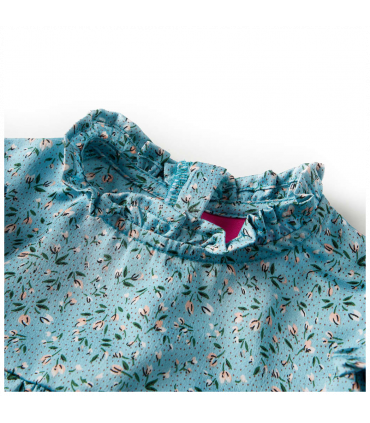 Kids' Dress with Long Sleeves Blue 92