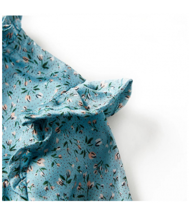 Kids' Dress with Long Sleeves Blue 92