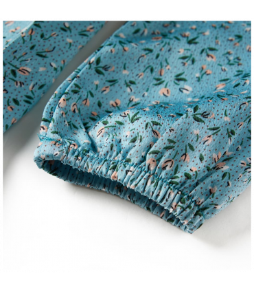 Kids' Dress with Long Sleeves Blue 92