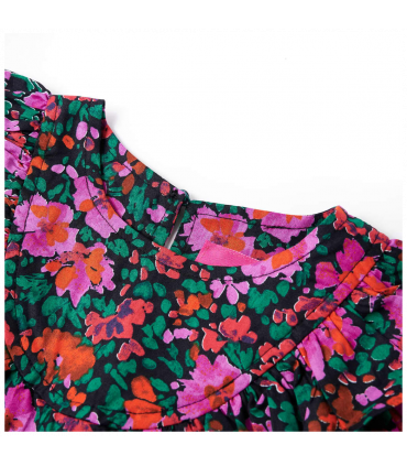 Kids' Dress with Long Sleeves Bright Pink 104