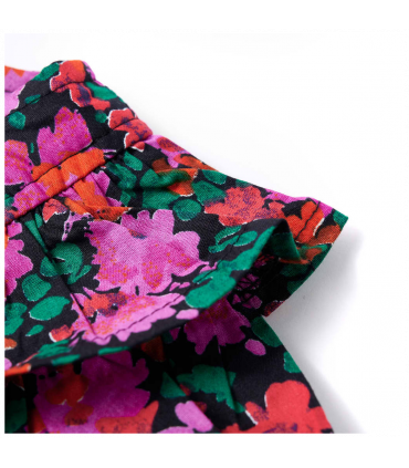 Kids' Dress with Long Sleeves Bright Pink 104