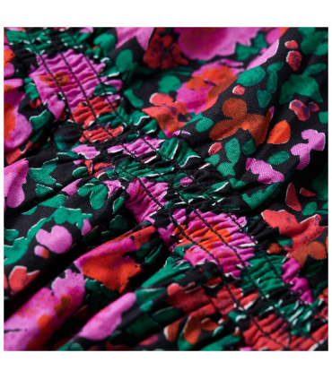 Kids' Dress with Long Sleeves Bright Pink 128