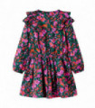 Kids' Dress with Long Sleeves Bright Pink 92