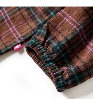 Kids' Dress with Long Sleeves Cognac 104