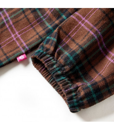 Kids' Dress with Long Sleeves Cognac 92