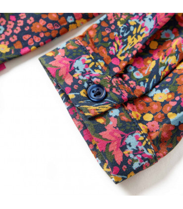 Kids' Dress with Long Sleeves Multicolour 128