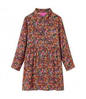 Kids' Dress with Long Sleeves Multicolour 140