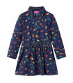 Kids' Dress with Long Sleeves Navy 104
