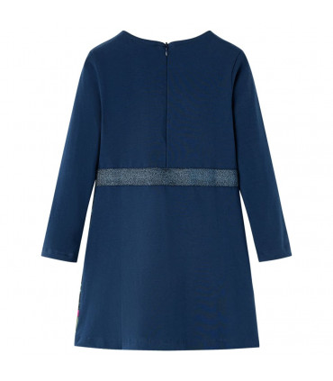 Kids' Dress with Long Sleeves Navy 104