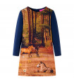 Kids' Dress with Long Sleeves Navy 104