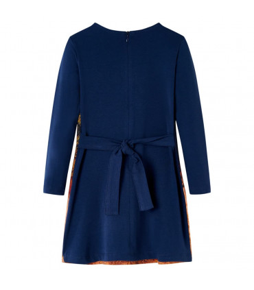 Kids' Dress with Long Sleeves Navy 104