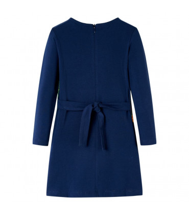 Kids' Dress with Long Sleeves Navy 104