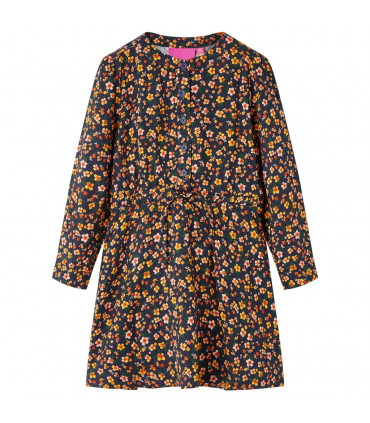 Kids' Dress with Long Sleeves Navy 104