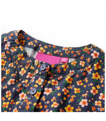 Kids' Dress with Long Sleeves Navy 104