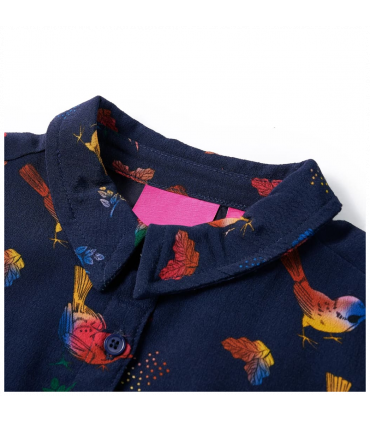 Kids' Dress with Long Sleeves Navy 104