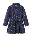 Kids' Dress with Long Sleeves Navy 116
