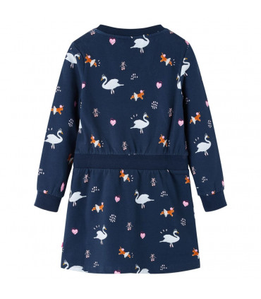 Kids' Dress with Long Sleeves Navy 116