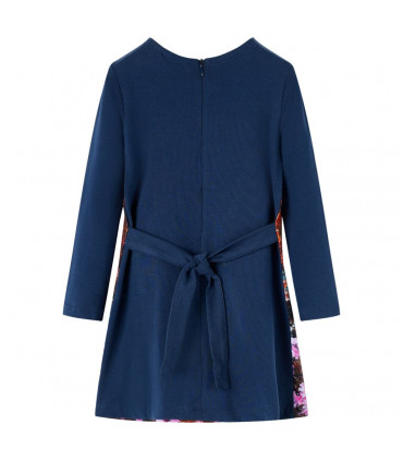 Kids' Dress with Long Sleeves Navy 116
