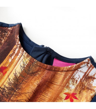 Kids' Dress with Long Sleeves Navy 116