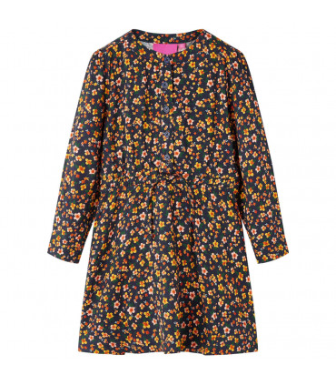 Kids' Dress with Long Sleeves Navy 116