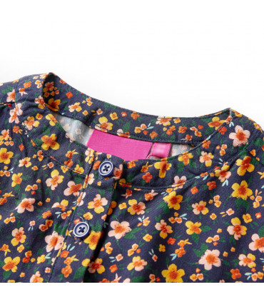 Kids' Dress with Long Sleeves Navy 116