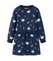 Kids' Dress with Long Sleeves Navy 128
