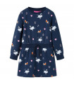 Kids' Dress with Long Sleeves Navy 140