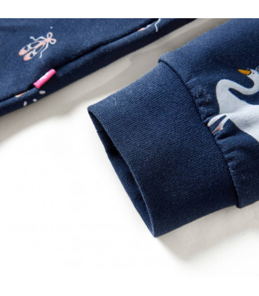 Kids' Dress with Long Sleeves Navy 140