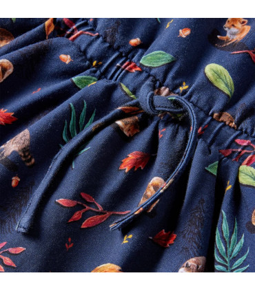 Kids' Dress with Long Sleeves Navy 140