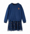 Kids' Dress with Long Sleeves Navy 140