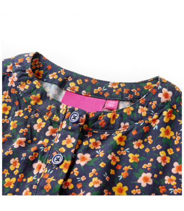 Kids' Dress with Long Sleeves Navy 140