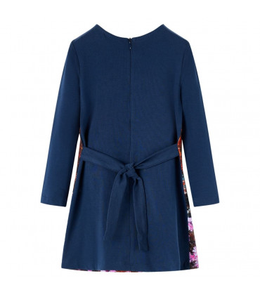 Kids' Dress with Long Sleeves Navy 92