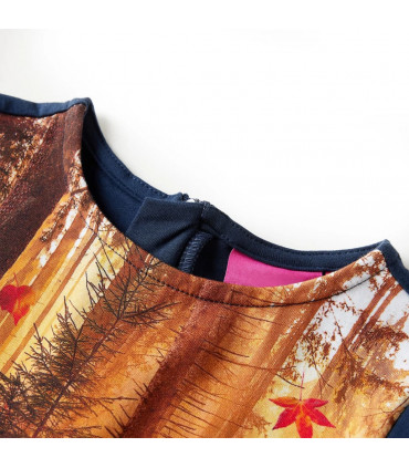 Kids' Dress with Long Sleeves Navy 92