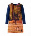 Kids' Dress with Long Sleeves Navy 92