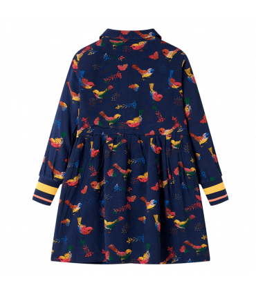 Kids' Dress with Long Sleeves Navy 92