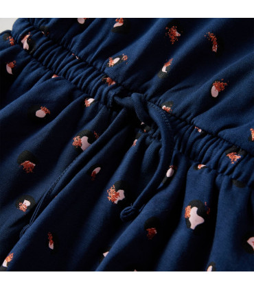 Kids' Dress with Long Sleeves Navy Blue 104