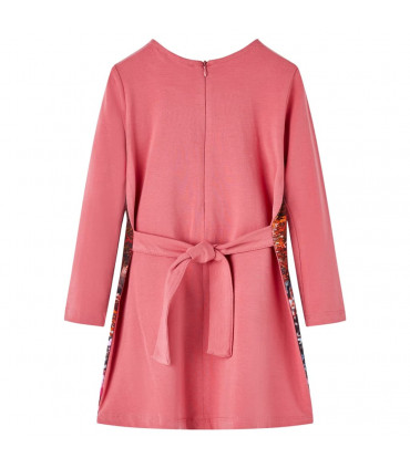 Kids' Dress with Long Sleeves Old Pink 92