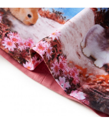 Kids' Dress with Long Sleeves Old Pink 92