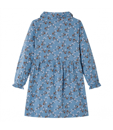 Kids' Dress with Long Sleeves Petrol 116