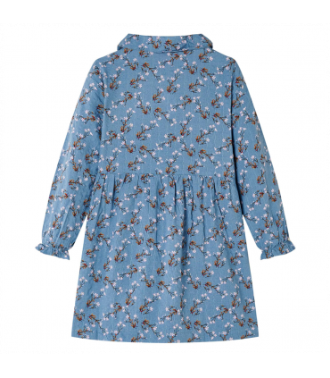 Kids' Dress with Long Sleeves Petrol 128