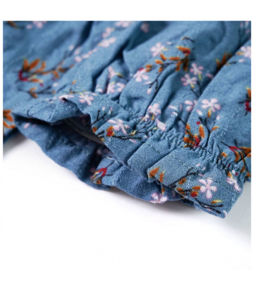 Kids' Dress with Long Sleeves Petrol 128