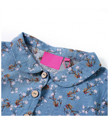 Kids' Dress with Long Sleeves Petrol 92