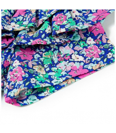 Kids' Dress with Ruffle Sleeves Cobalt Blue 104