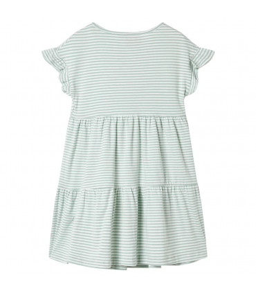 Kids' Dress with Ruffle Sleeves Mint 128