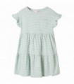 Kids' Dress with Ruffle Sleeves Mint 92